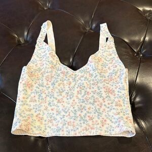 Zara Pastel Floral Crop Top